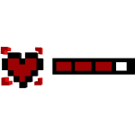 heart life bar