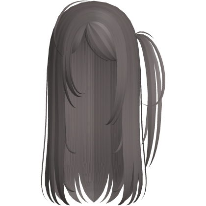 dolette long hair w/ side ponytail dust brown Roblox item