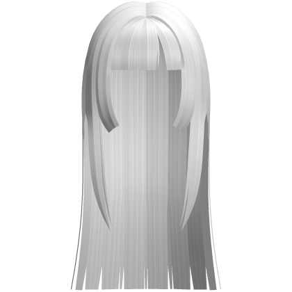 ♡ : long hime doll hair in white