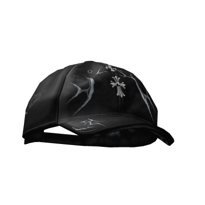 black Cap with Y2k Cross