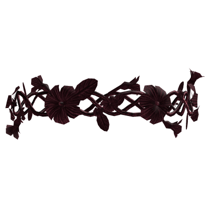 Maroon Flower Crown Tiara