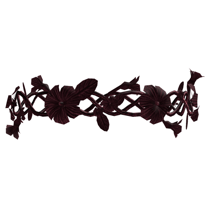 Maroon Flower Crown Tiara
