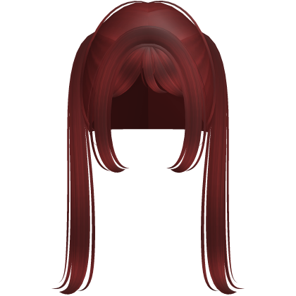 red emo long pigtails Roblox item