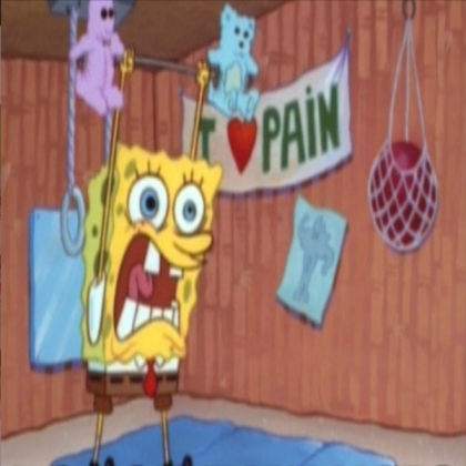 spongebob i heart pain Roblox decal