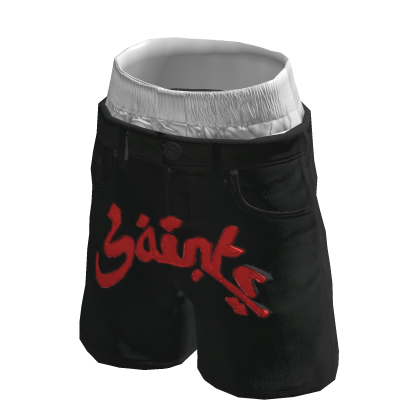 Y2K Streetwear Black Shorts