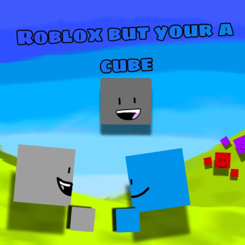 Roblox but your a cube