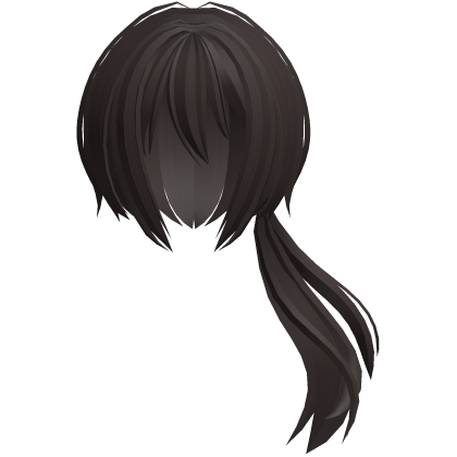 moe jfluffy anime flowy side ponytail brown