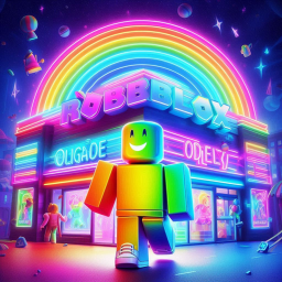 Rainbow Neon Obby 50 stages (NEW!)