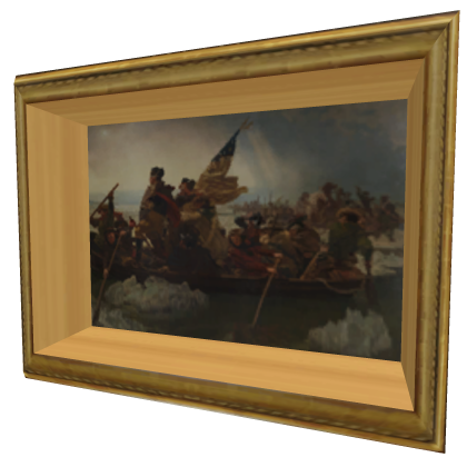Portrait of a Hero Crossing the Delaware