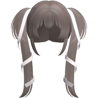 ash dolly ribbon laced long pigtails