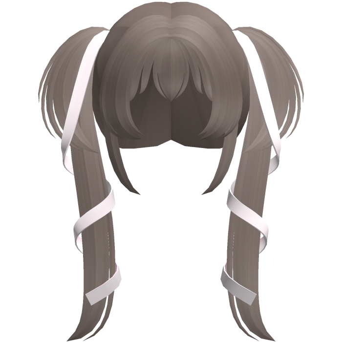 ash dolly ribbon laced long pigtails