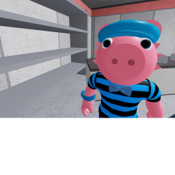 stylized piggy showcase