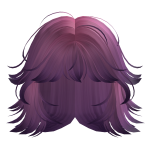 Purple Messy Wolf Cut