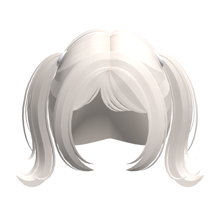 cute twirly wispy pigtails in blonde