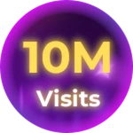 🎉 10M Visits Celebration Roblox badge thumbnail