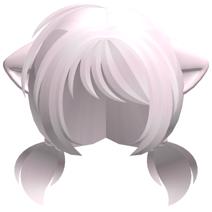 baby pink kawaii moe chibi neko pigtails