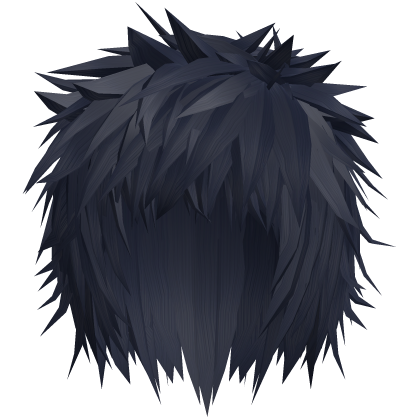 Midnight Blue Scene Messy Spiky Emo Boy Hair