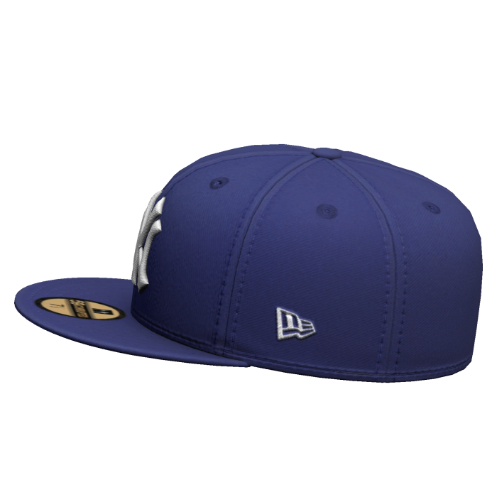 Outsized NY Sideways Fitted Cap Blue