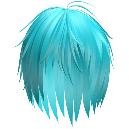 Emo Messy Razor Cut Layered Hair (Ocean Blue)