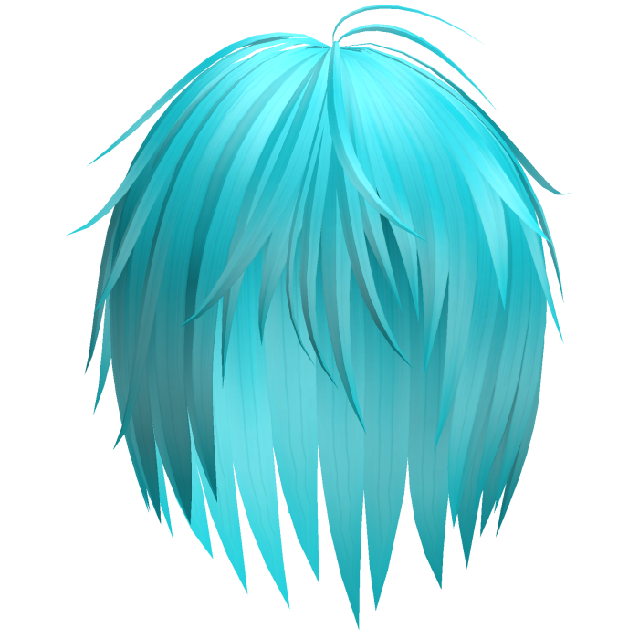 Emo Messy Razor Cut Layered Hair (Ocean Blue)