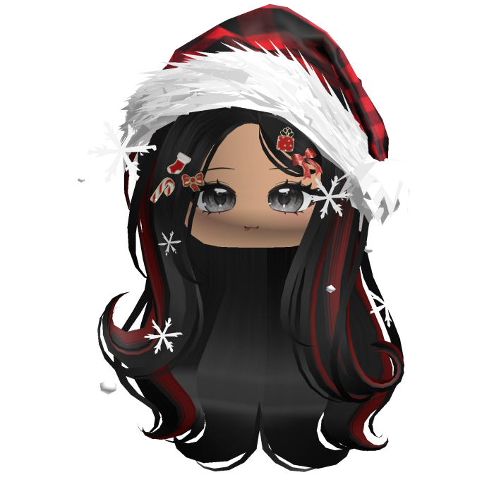 Lush Gentle Swirls w/Santa Hat (Red)