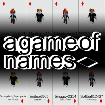a game of names