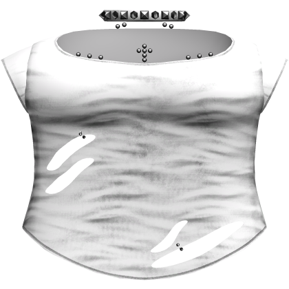 Emo White Ripped Shirt /w Choker