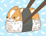 Corgi sushi