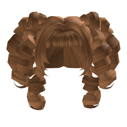 qt caramel kawaii harajuku sweet curly pigtails Roblox item