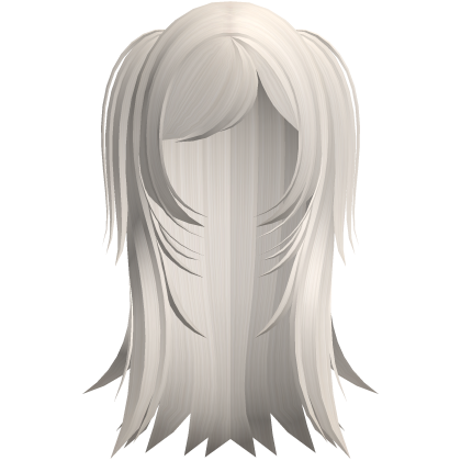 ☆ vampire y2k wispy hair w pigtails light blonde
