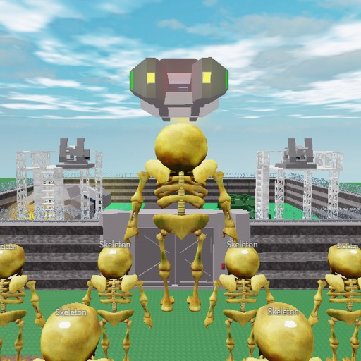 Skeleton Base Attack official Roblox game thumbnail