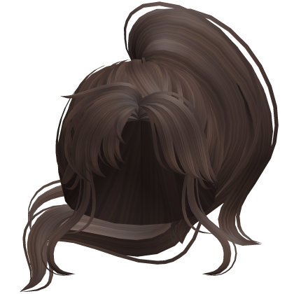 Brown Anime High Messy Ponytail Roblox item