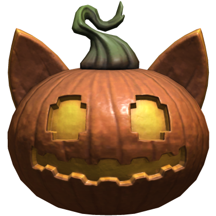 Halloween Cat Pumpkin Head Roblox item