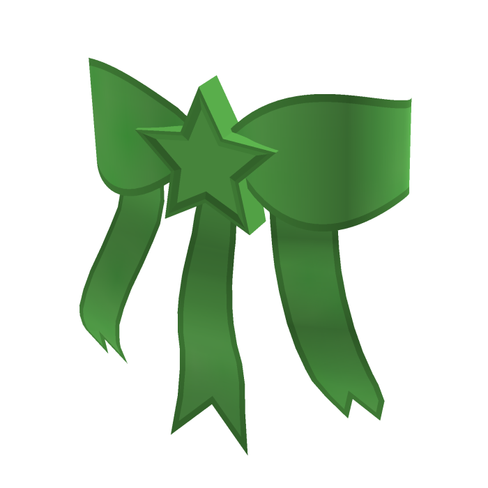 Green SuperStar Bow for Korblox