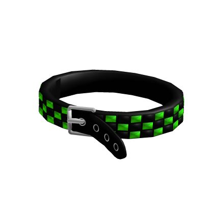 y2k Green Emo Scene Studded Belt (Rhtro) thumbnail