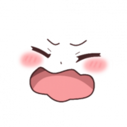 freaked out anime face Roblox decal