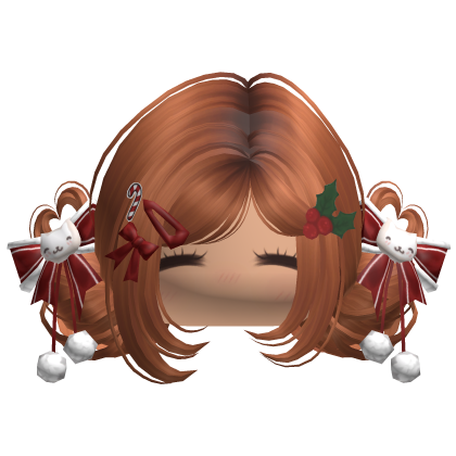 ♡ Christmas Buns w/ Bows (Ginger)
