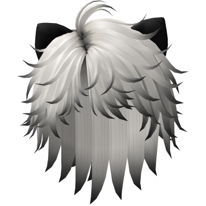 Boy Cat Hair Platnium Blonde & Black Halloween Roblox item