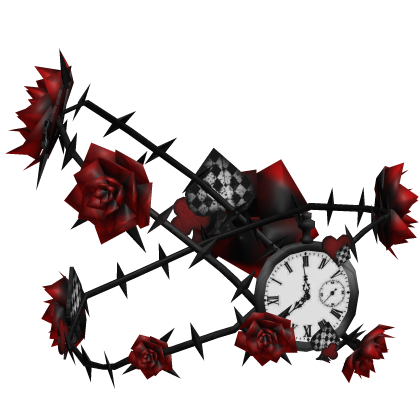 x egl goth Roses Clock Eyepatch x