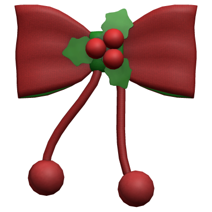 kawaii red christmas bow