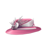 Elegant Bubblegum Pink Elegant Ornate Fedora