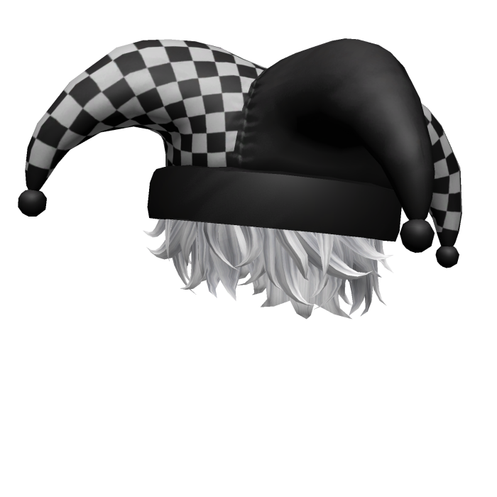 Jester w Messy White Hair