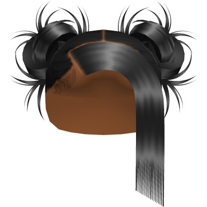Black Messy Space Buns