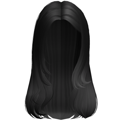 Black Cute Preppy Soft Wavy Hair Roblox item