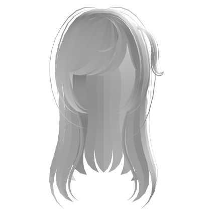.‿ ♡cutie straight anime hair in white