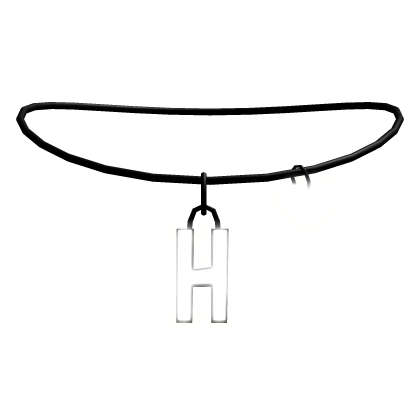 [EMISSIVE] Glowing Initial Necklace (H)