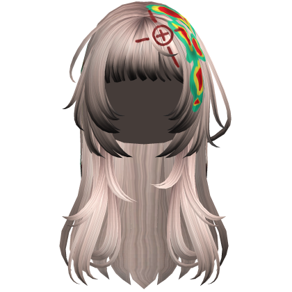 Blonde Heatwave Crosshair Punk Flowy Girl Hair