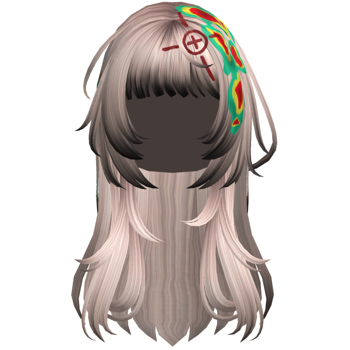 Blonde Heatwave Crosshair Punk Flowy Girl Hair