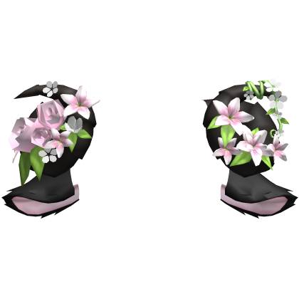 Goat Sheep Flowery Dark Brown Horns w Black Ears Roblox item