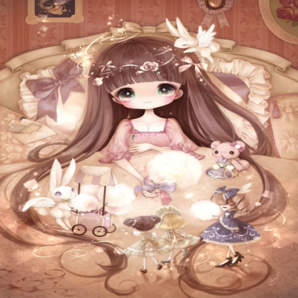 Anime girl with brown hair Roblox decal